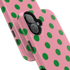 Pink Salmon & Apple Green Dot Theory MagSafe Tough Case