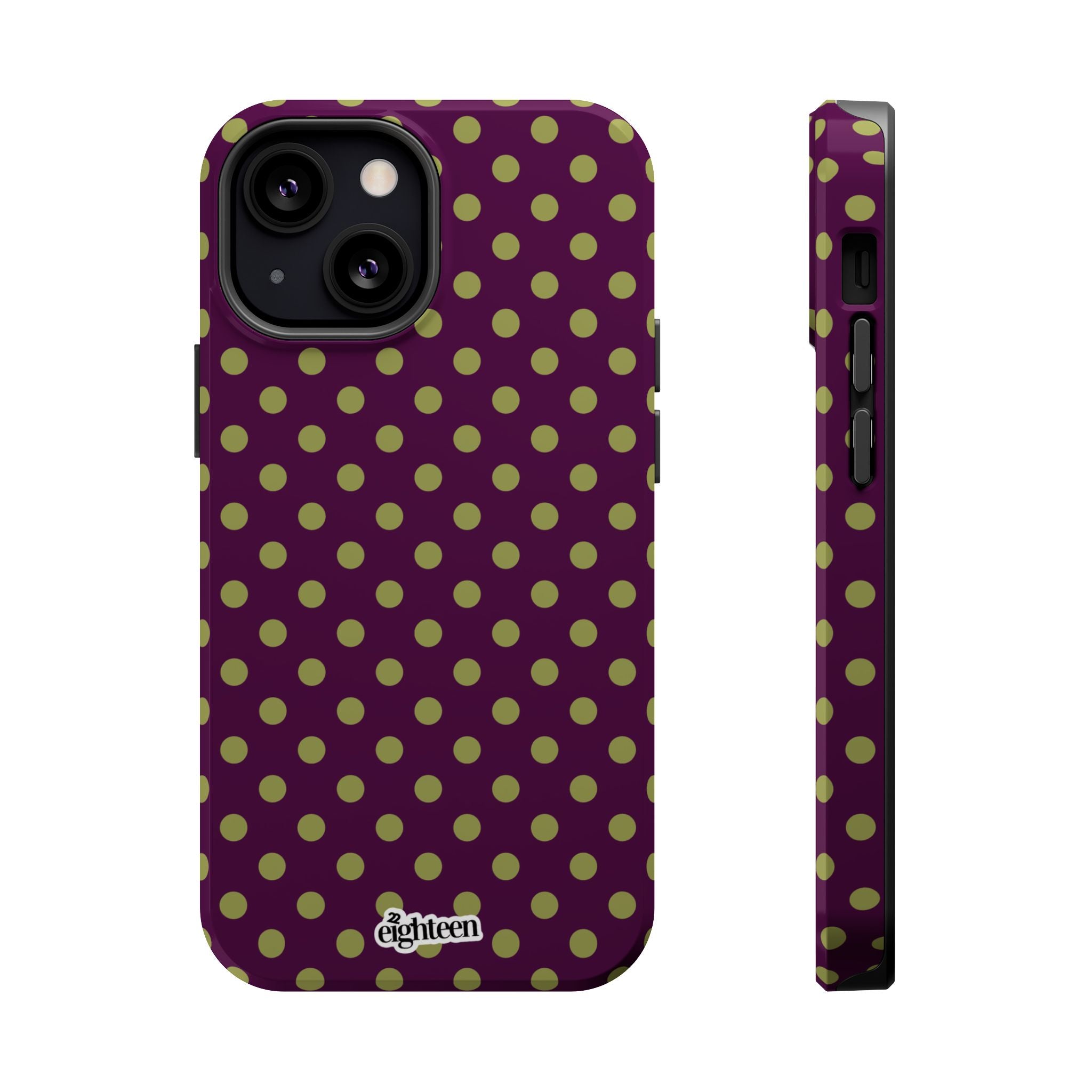 Deep Burgundy & Acacia Dot Theory MagSafe Phone Case