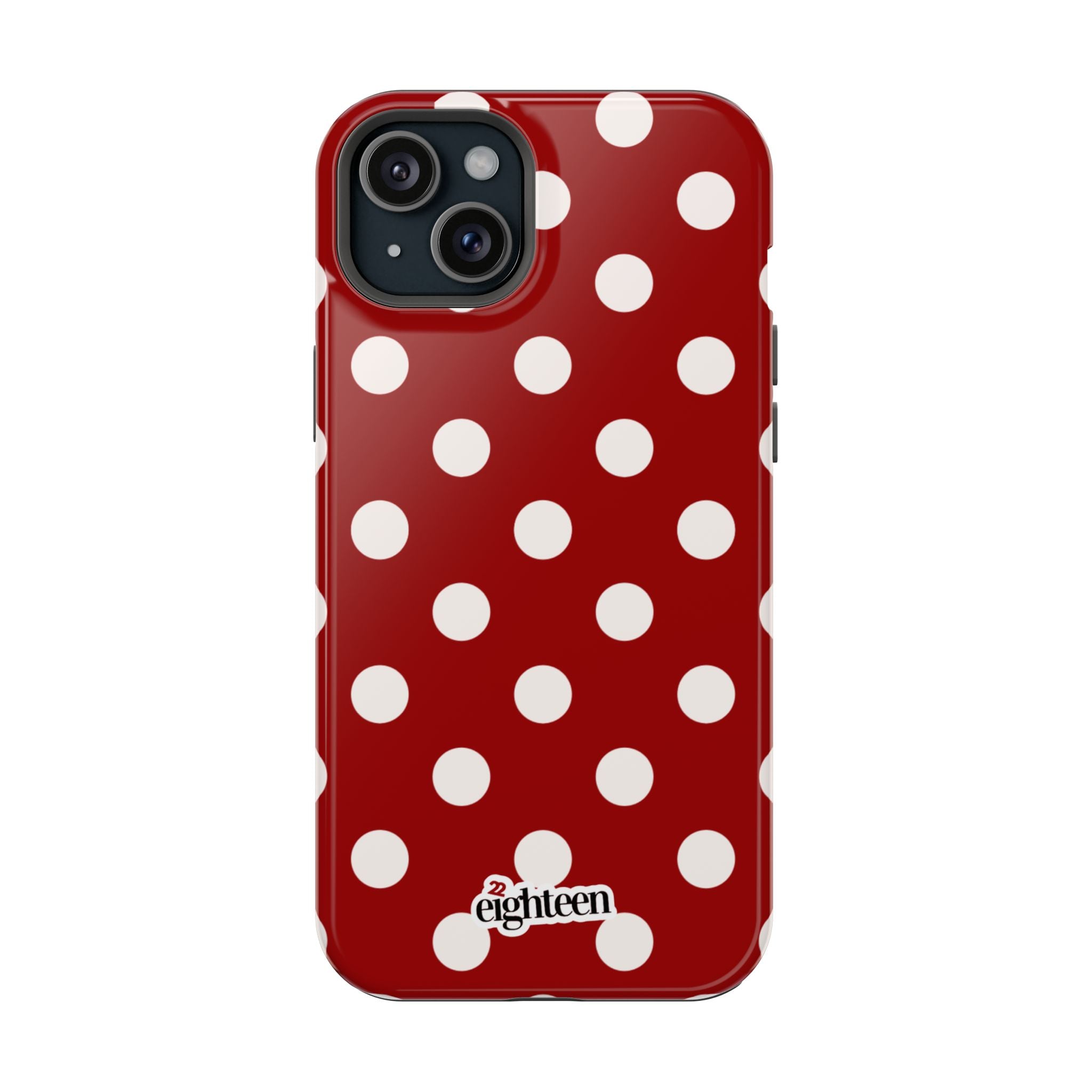 Crimson & Cream Dot Theory MagSafe Tough Case