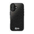 Black Dotty Tough Phone Case