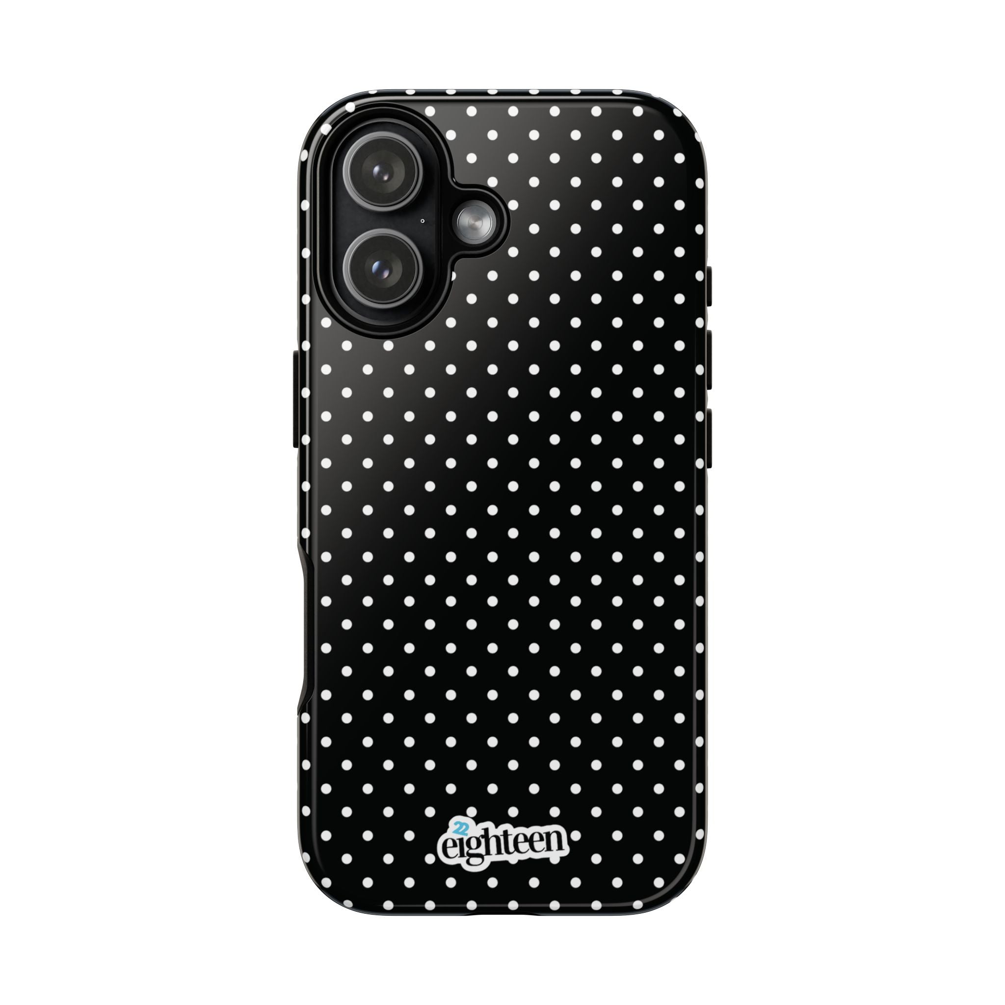 Black Dotty Tough Phone Case