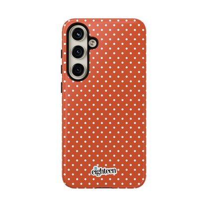 Harvest Orange Dotty Tough Phone Case
