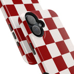 Crimson & Cream Check, Please! MagSafe Phone Case