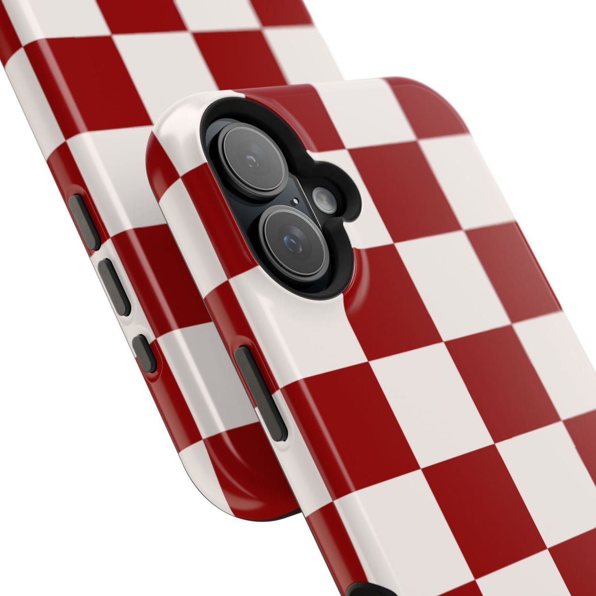 Crimson & Cream Check, Please! MagSafe Phone Case
