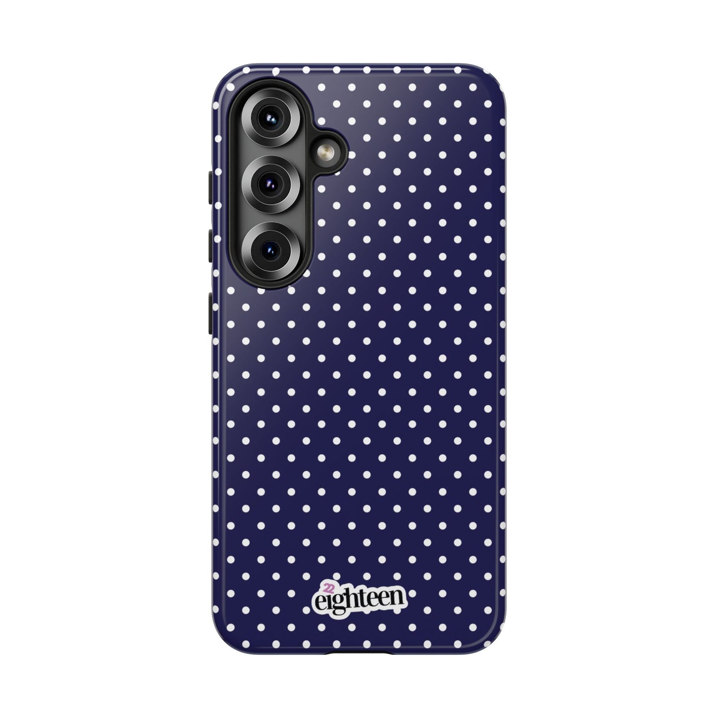 Deep Blue Dotty Tough Phone Case