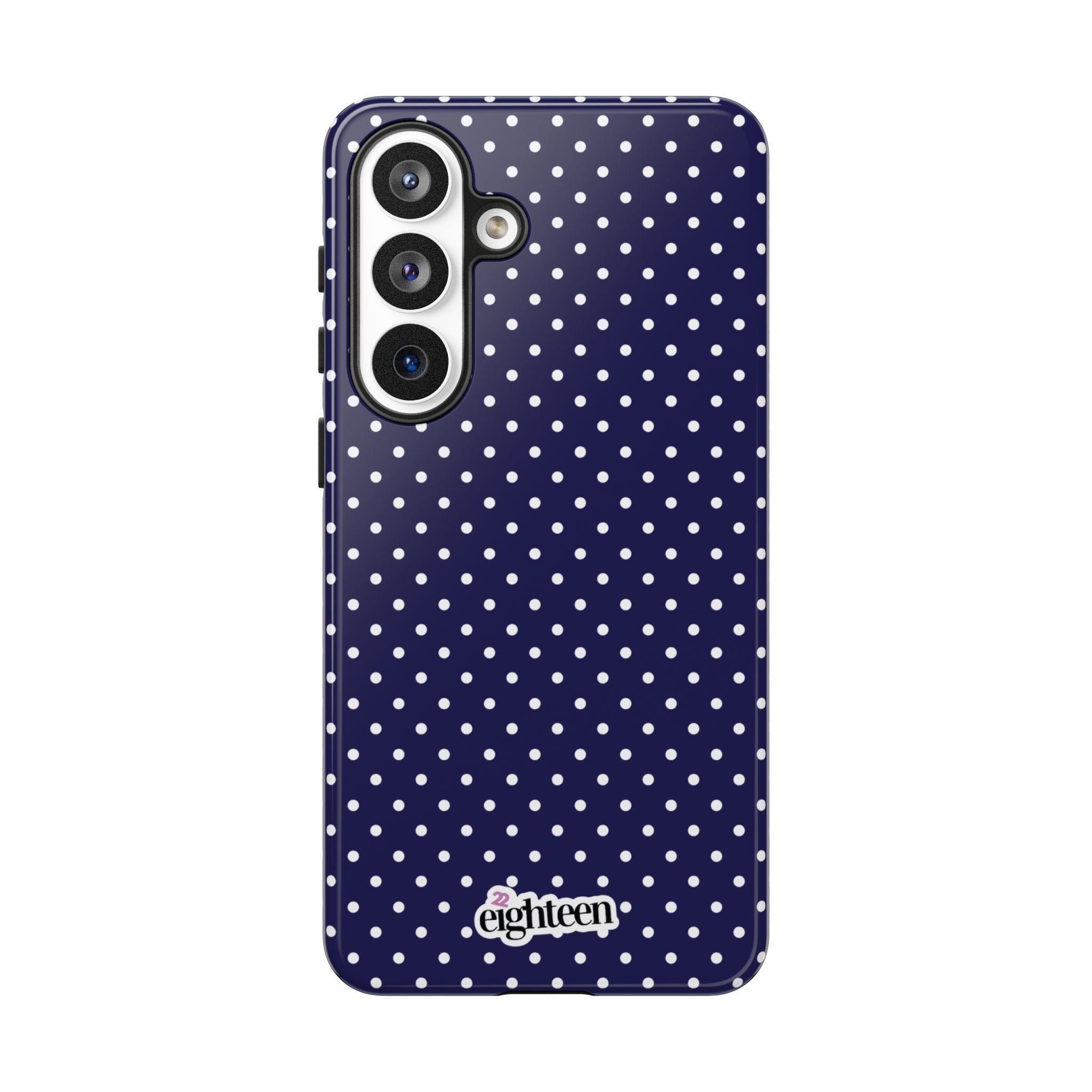 Deep Blue Dotty Tough Phone Case
