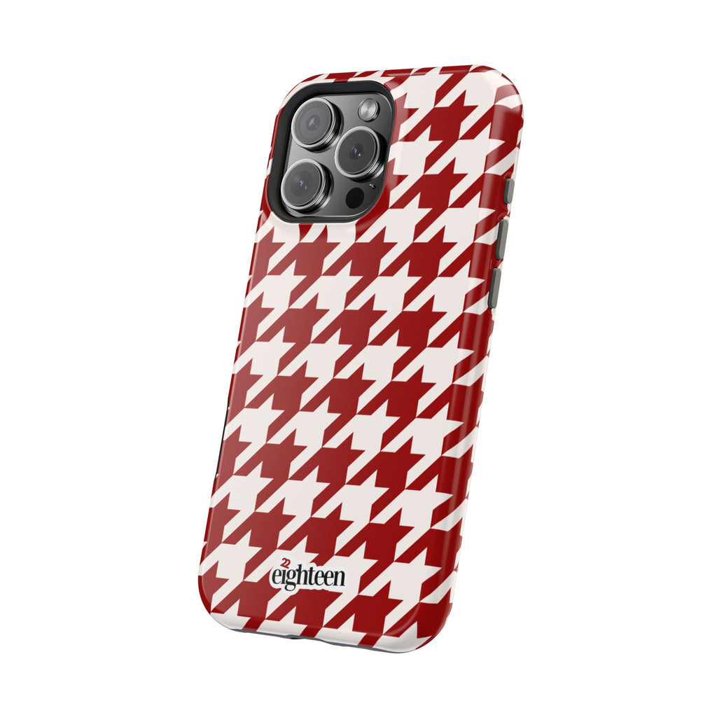 Crimson & Cream Staccato MagSafe Phone Case
