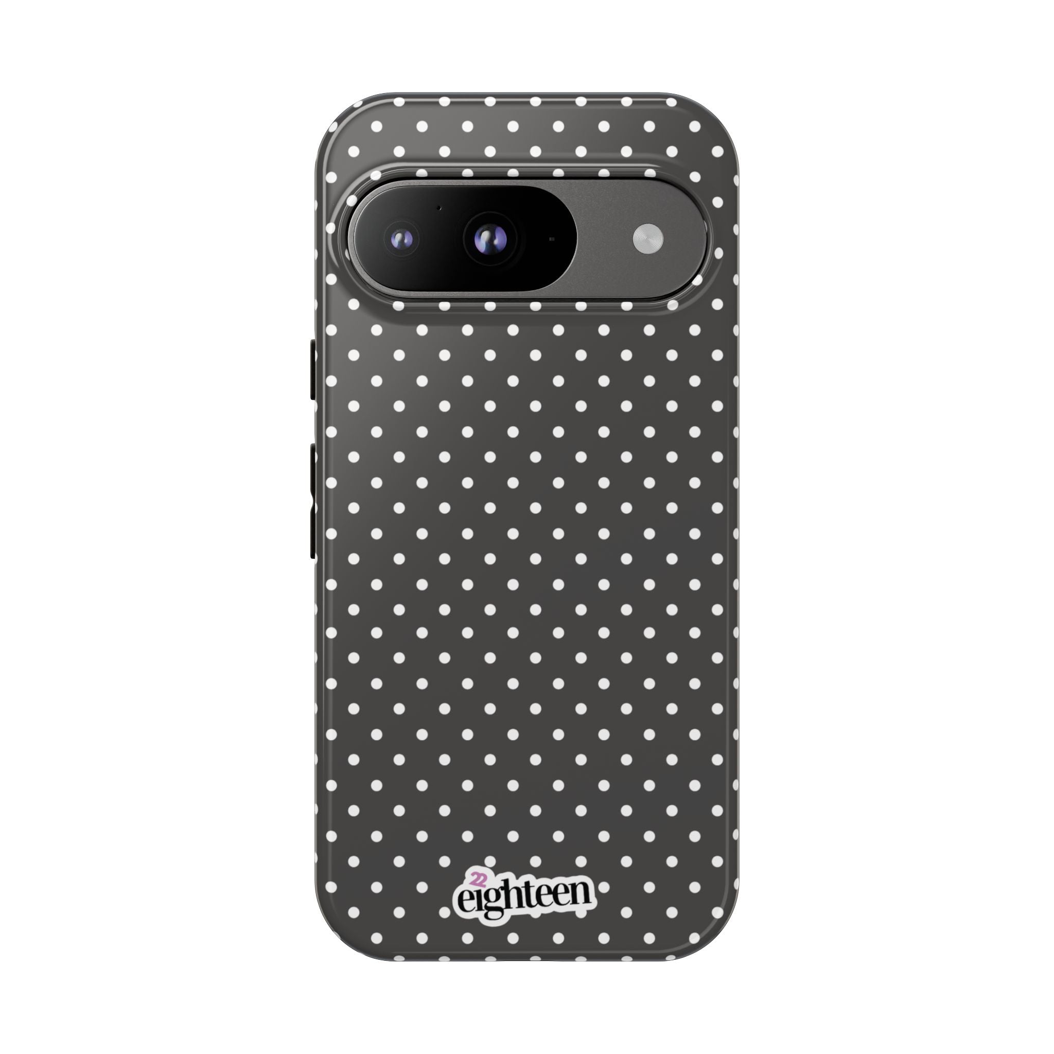 Charcoal Dotty Tough Phone Case