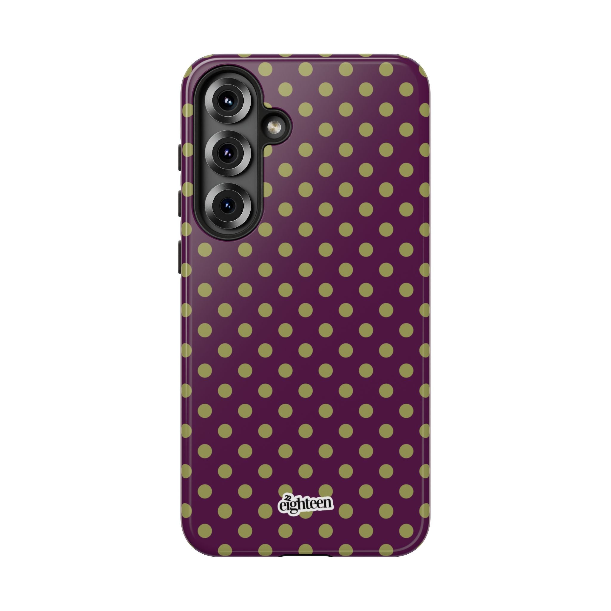 Deep Burgundy & Acacia Dot Theory Phone Case