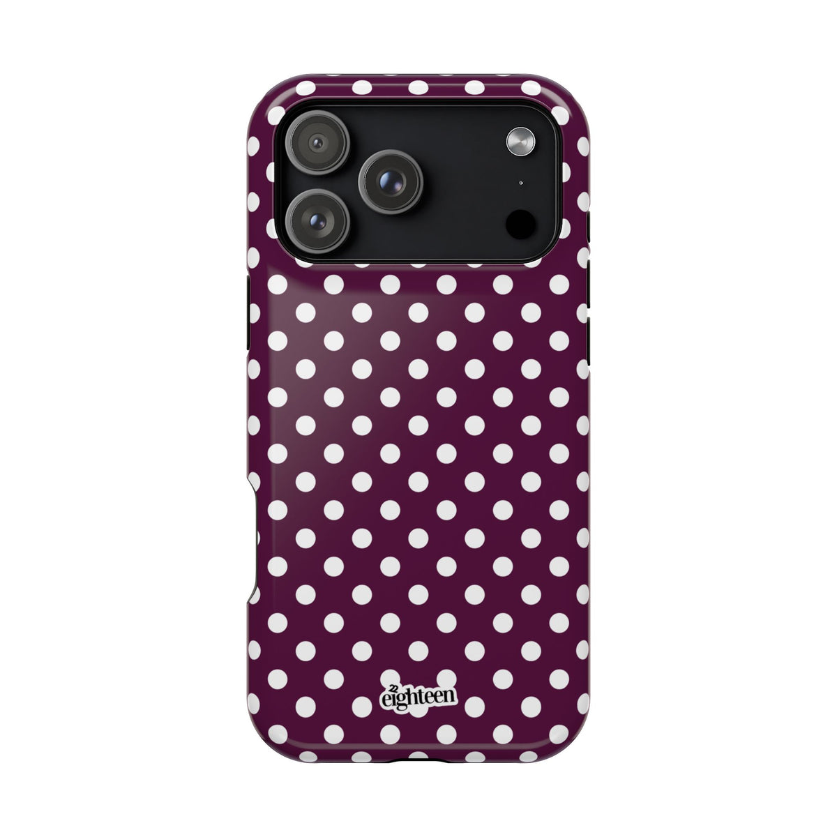 Maroon & White Dot Theory MagSafe Tough Case