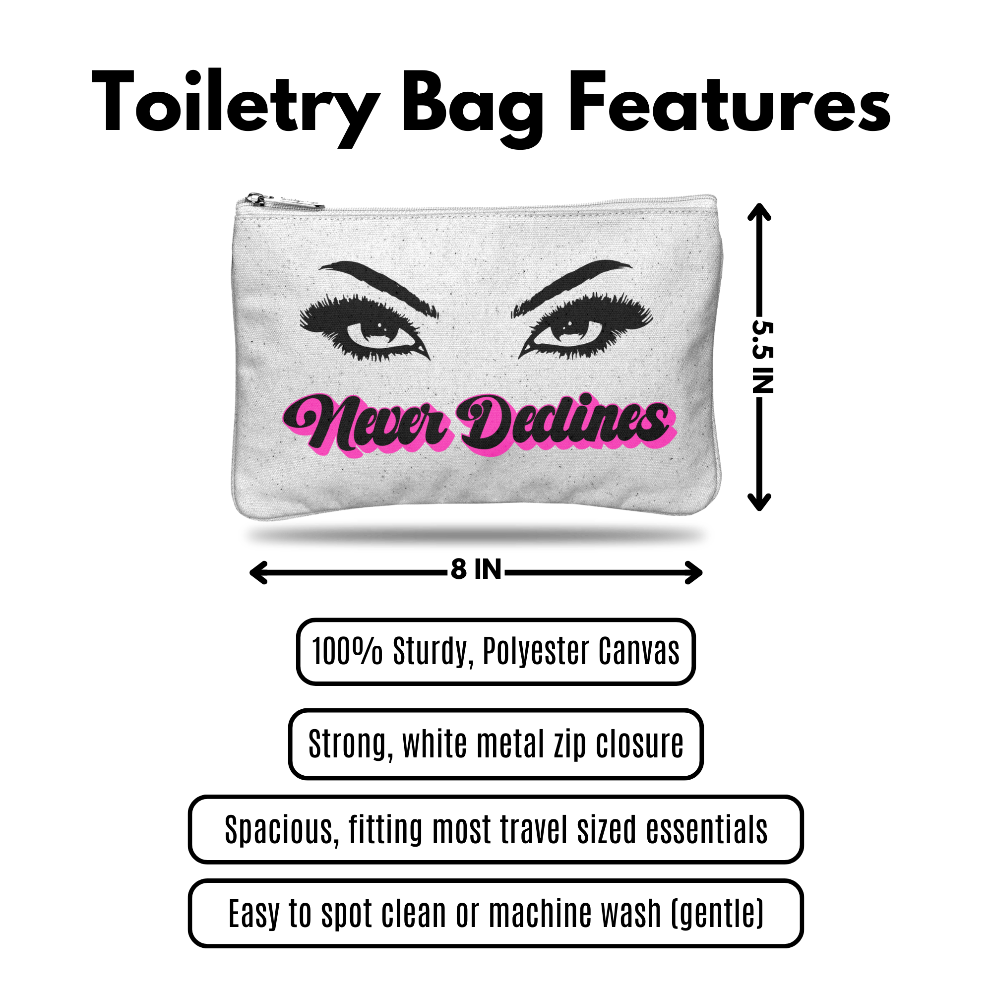 Face Card Toiletry Bag