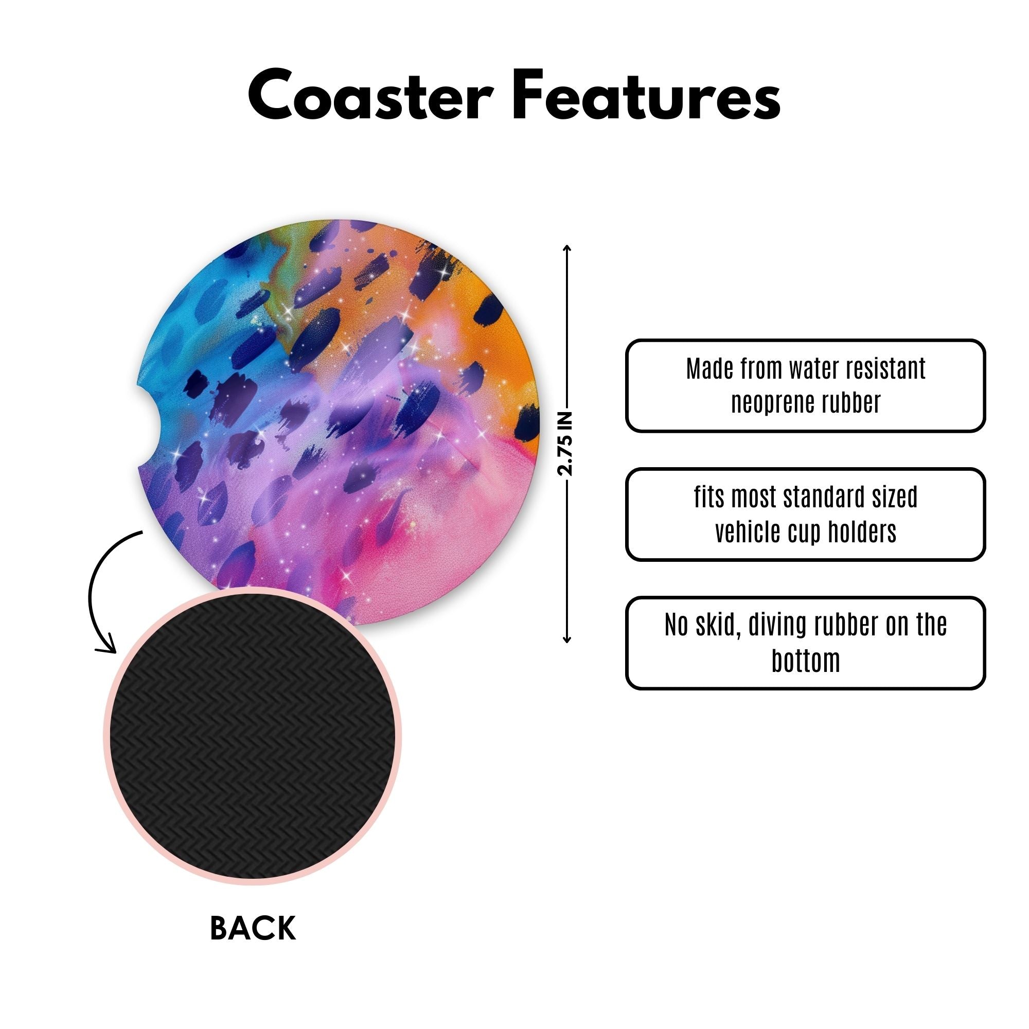 Nebula Glow Cute Coasters