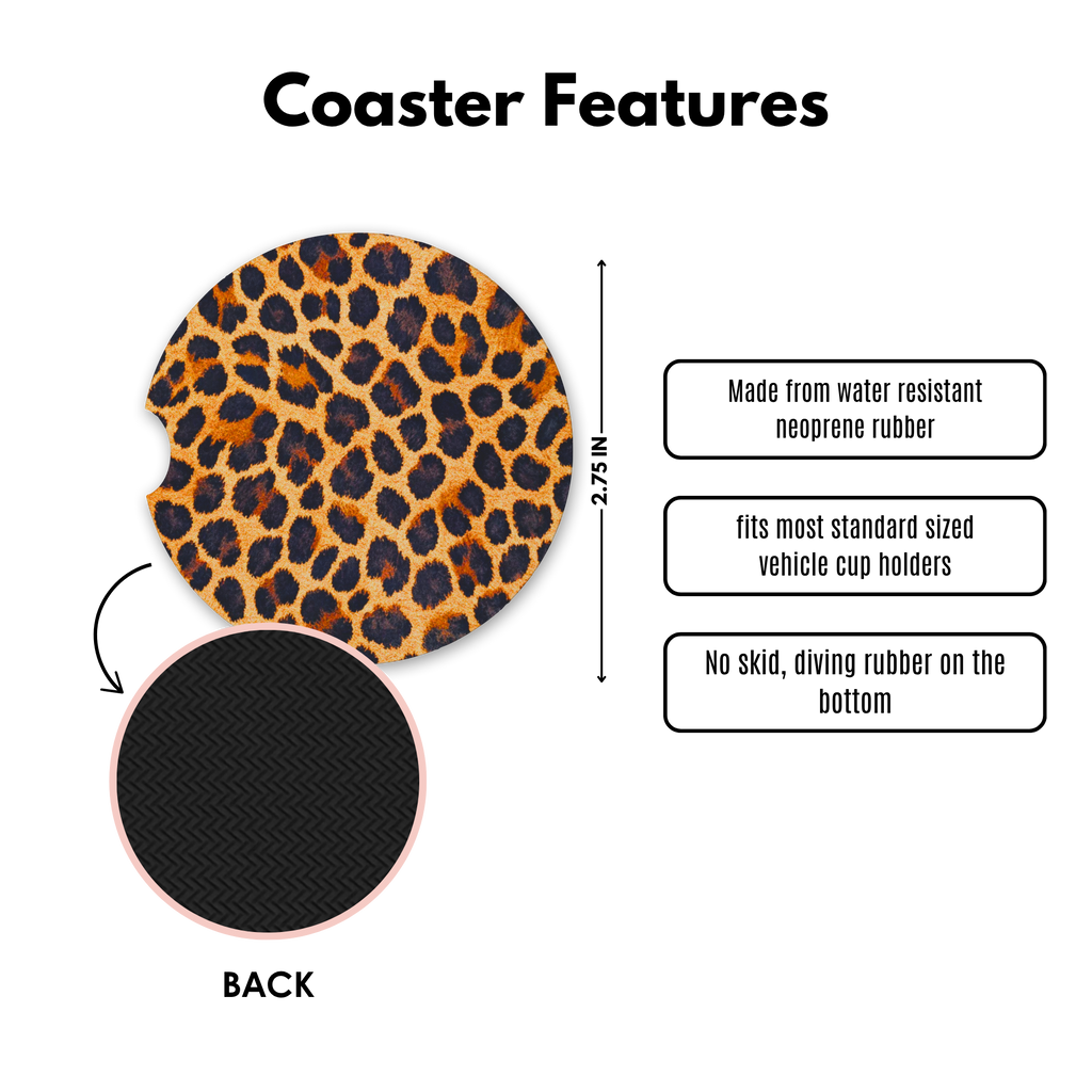 Lux Leopard Cute Coasters