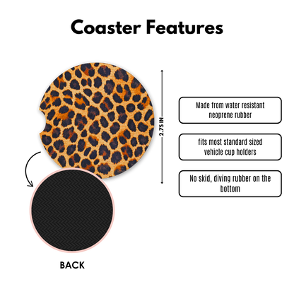 Lux Leopard Cute Coasters