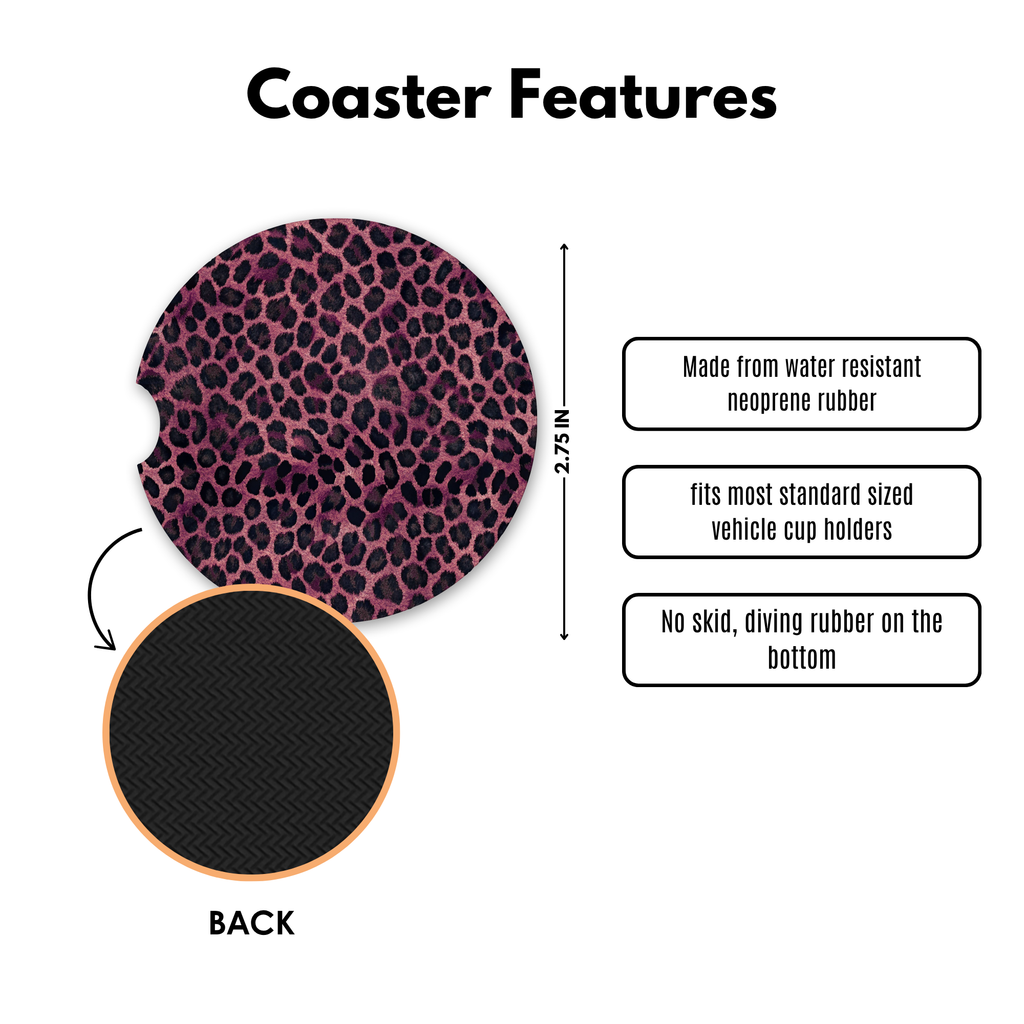 Midnight Plum Cute Coasters