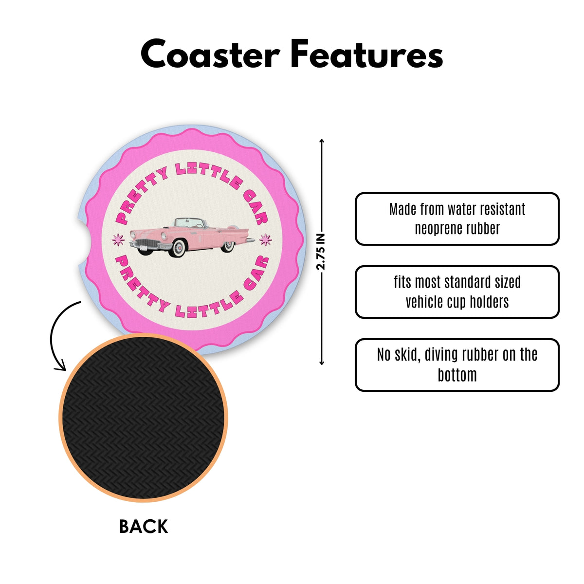 Petty Little Driver Cute Coasters
