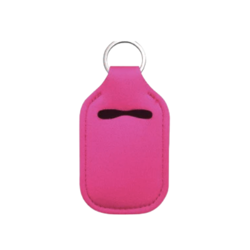 Solid Color Hand Sanitizer Keychain