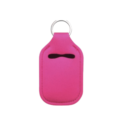 Solid Color Hand Sanitizer Keychain