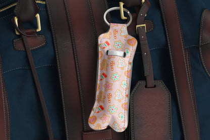 Gingerbread Bae Lip Balm Pouch Keychain