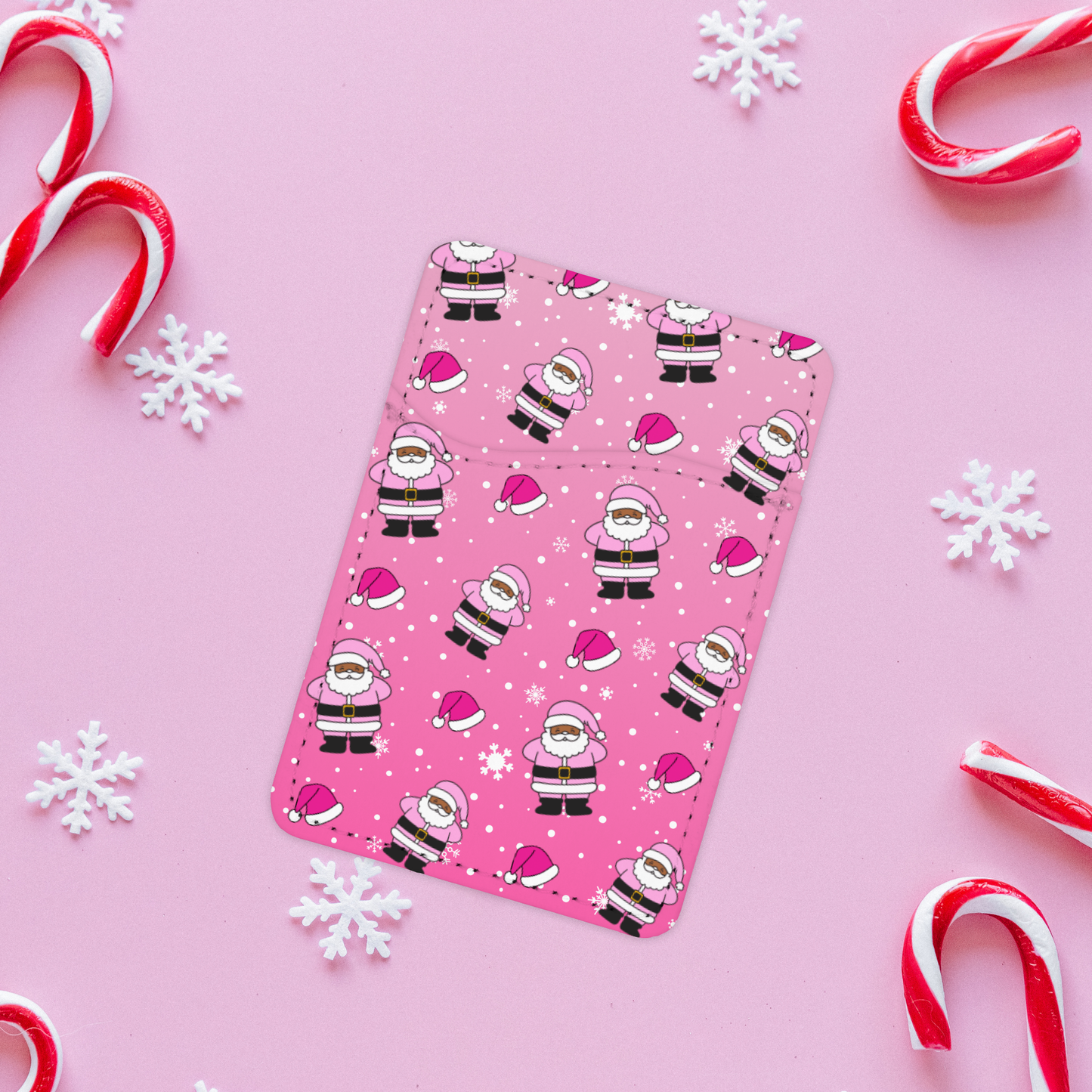 Pink Santa Card Holder