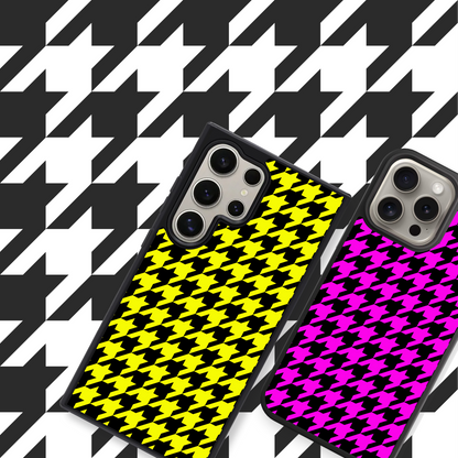 Neon Houndstooth Flex Phone Case