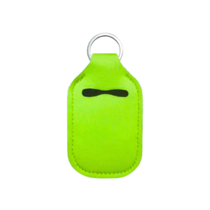 Solid Color Hand Sanitizer Keychain