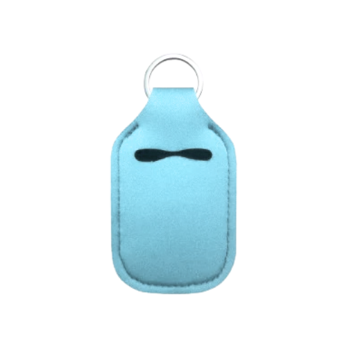 Solid Color Hand Sanitizer Keychain