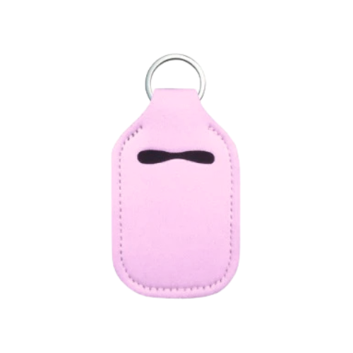 Solid Color Hand Sanitizer Keychain