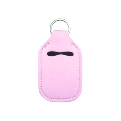 Solid Color Hand Sanitizer Keychain
