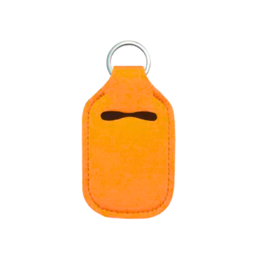 Solid Color Hand Sanitizer Keychain