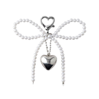 Pearl Bow Bag Charm