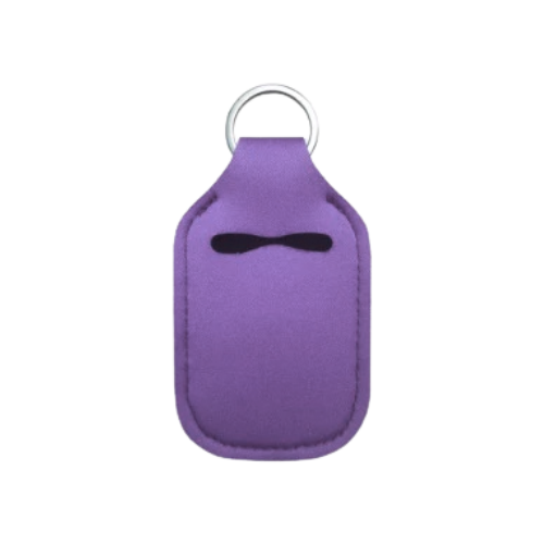 Solid Color Hand Sanitizer Keychain