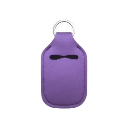 Solid Color Hand Sanitizer Keychain