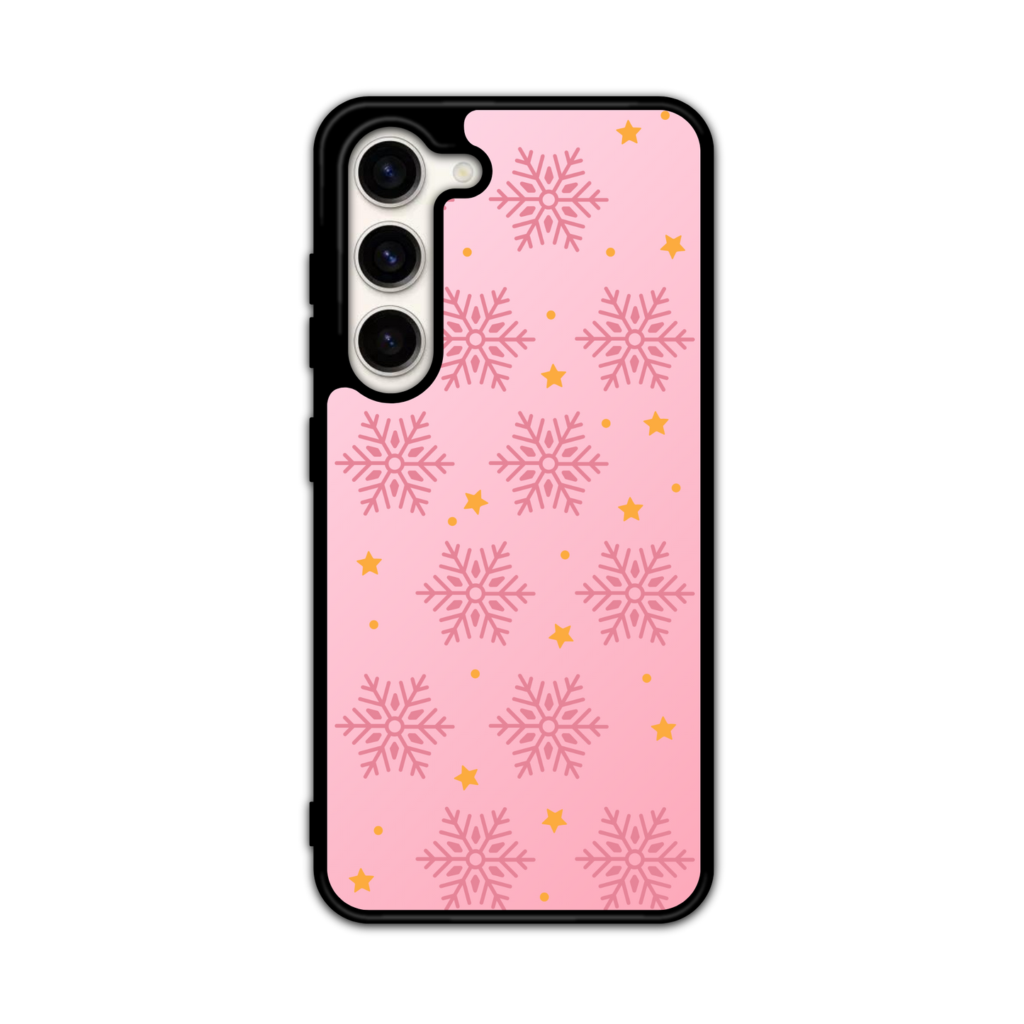 Pink Snowflake Flex Phone Case