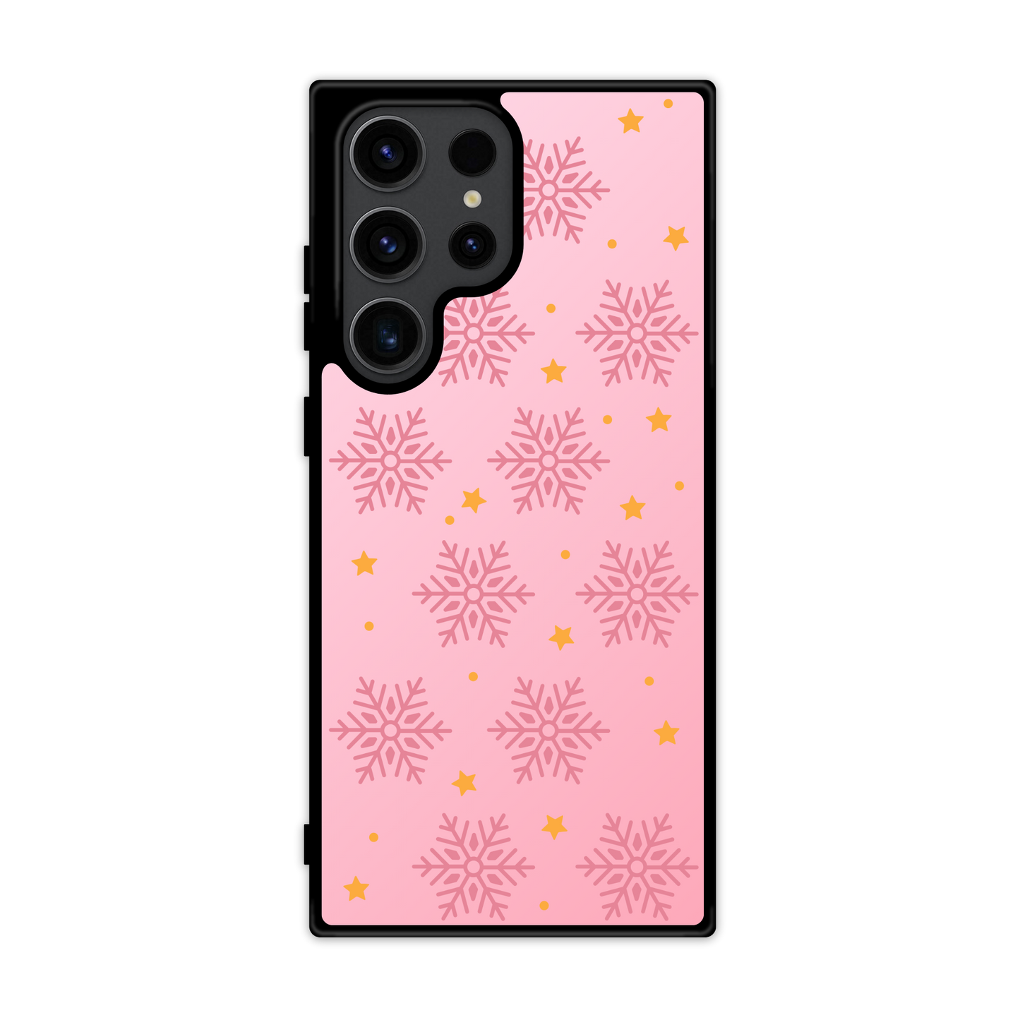 Pink Snowflake Flex Phone Case