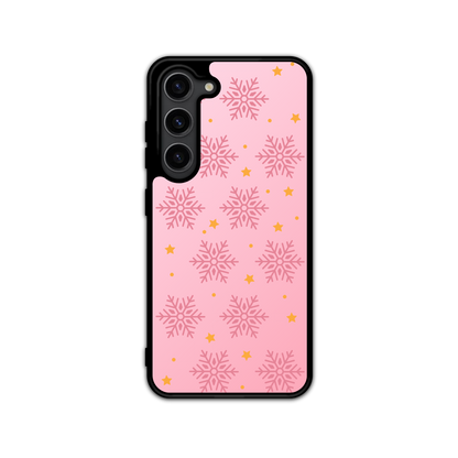 Pink Snowflake Flex Phone Case