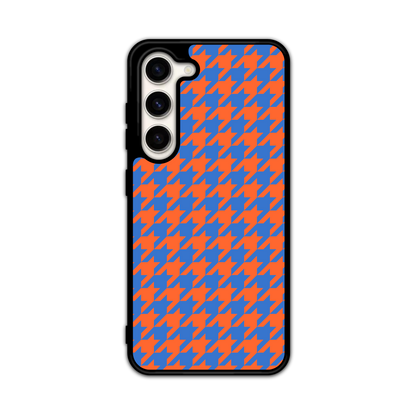 Colorblock Houndstooth Phone Case