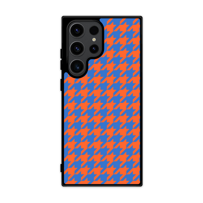 Colorblock Houndstooth Phone Case