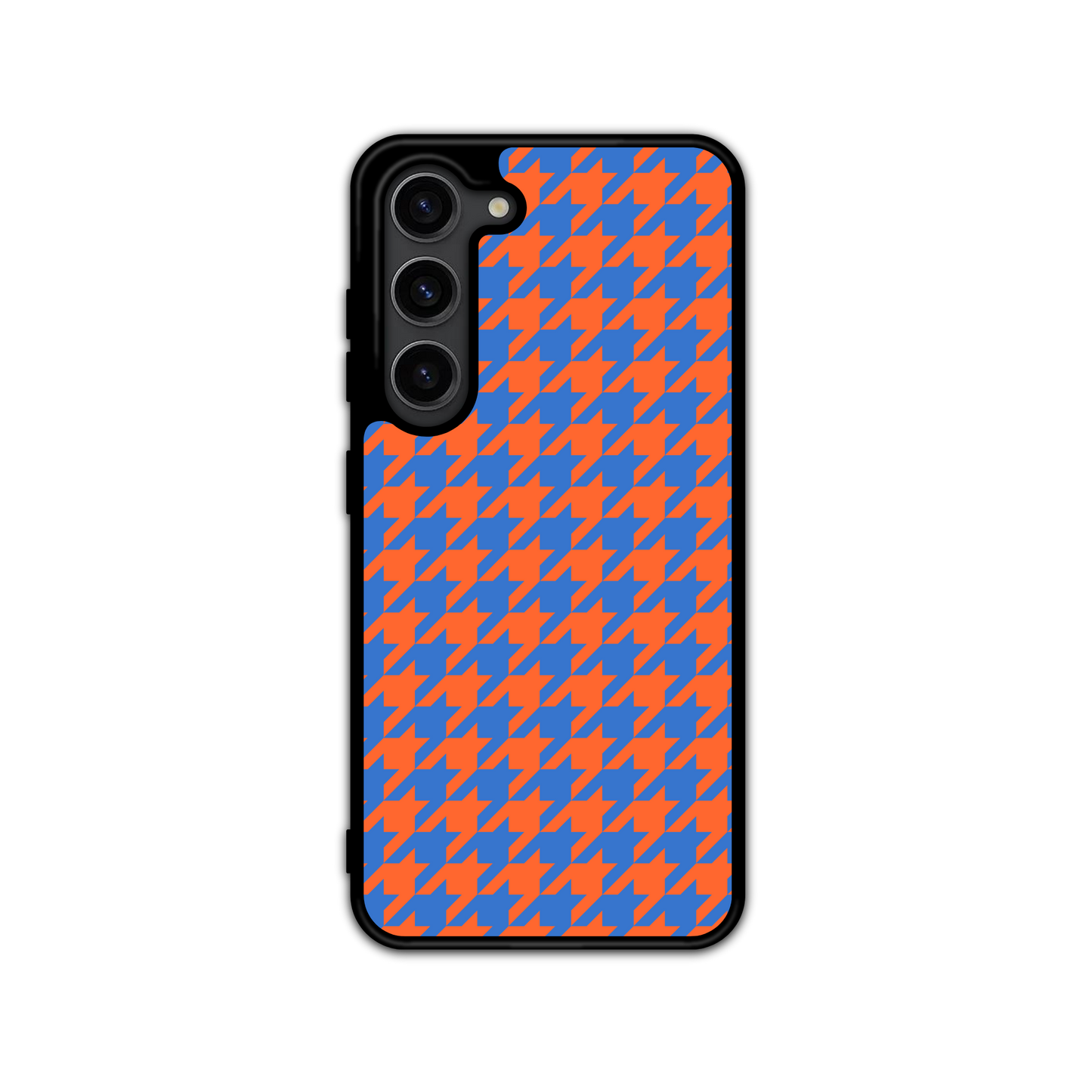 Colorblock Houndstooth Phone Case