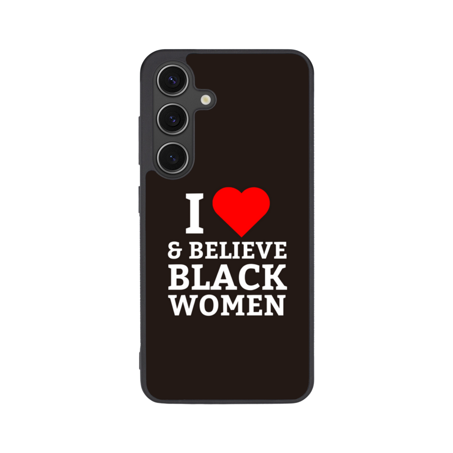 I HEART & Believe Black Women Flex Phone Case