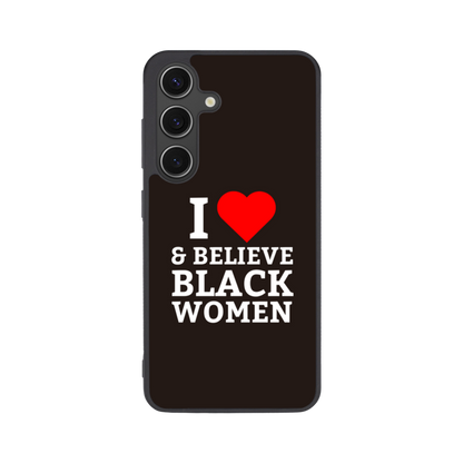 I HEART & Believe Black Women Flex Phone Case