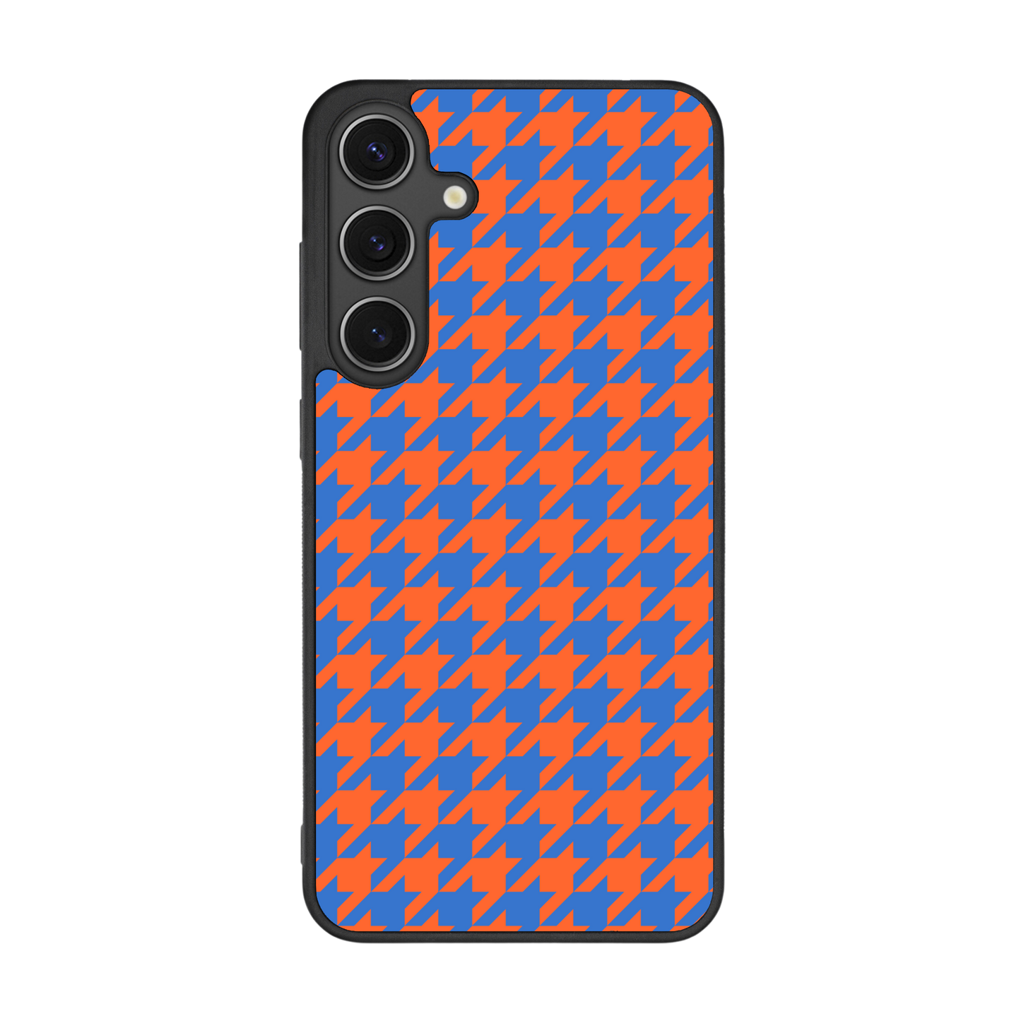 Colorblock Houndstooth Phone Case