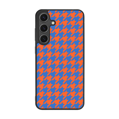 Colorblock Houndstooth Phone Case