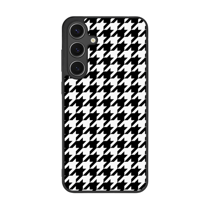 Colorblock Houndstooth Phone Case