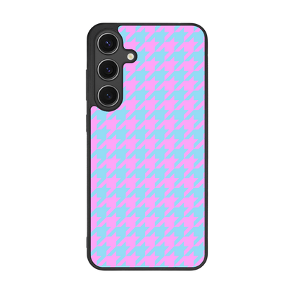 Colorblock Houndstooth Phone Case