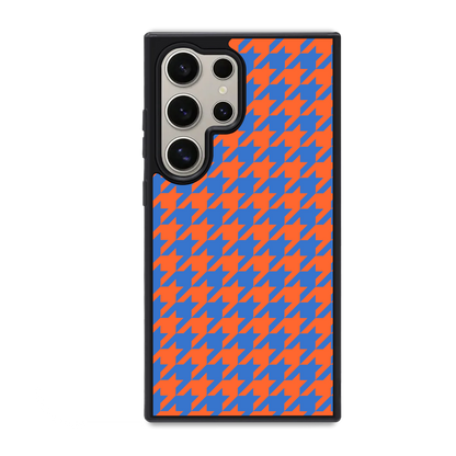 Colorblock Houndstooth Phone Case