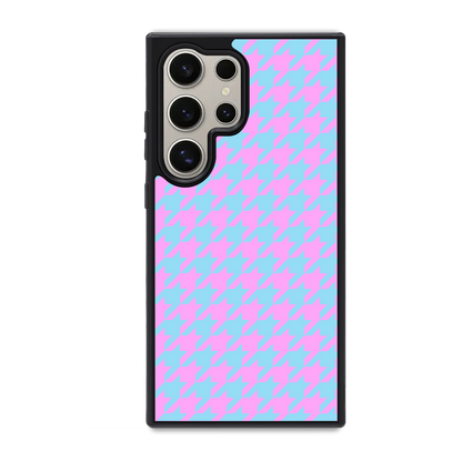 Colorblock Houndstooth Phone Case