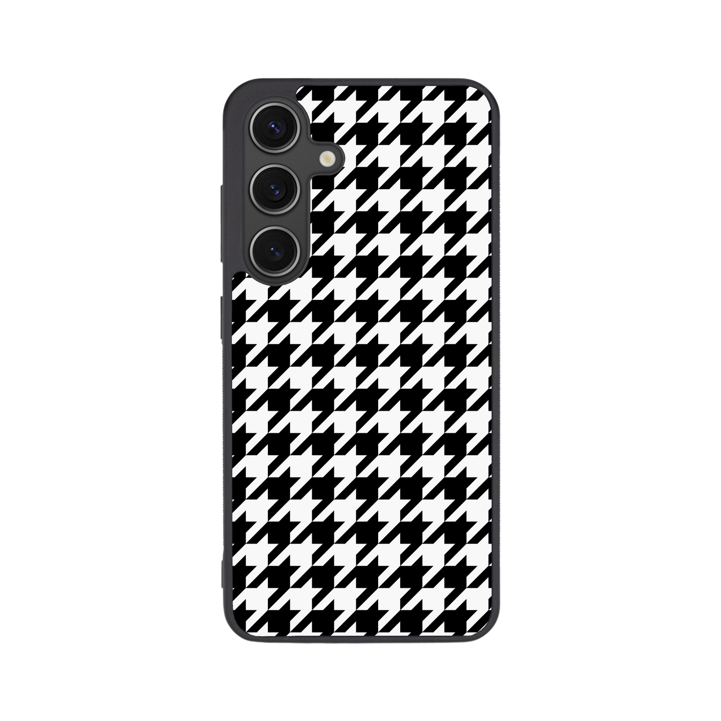 Colorblock Houndstooth Phone Case