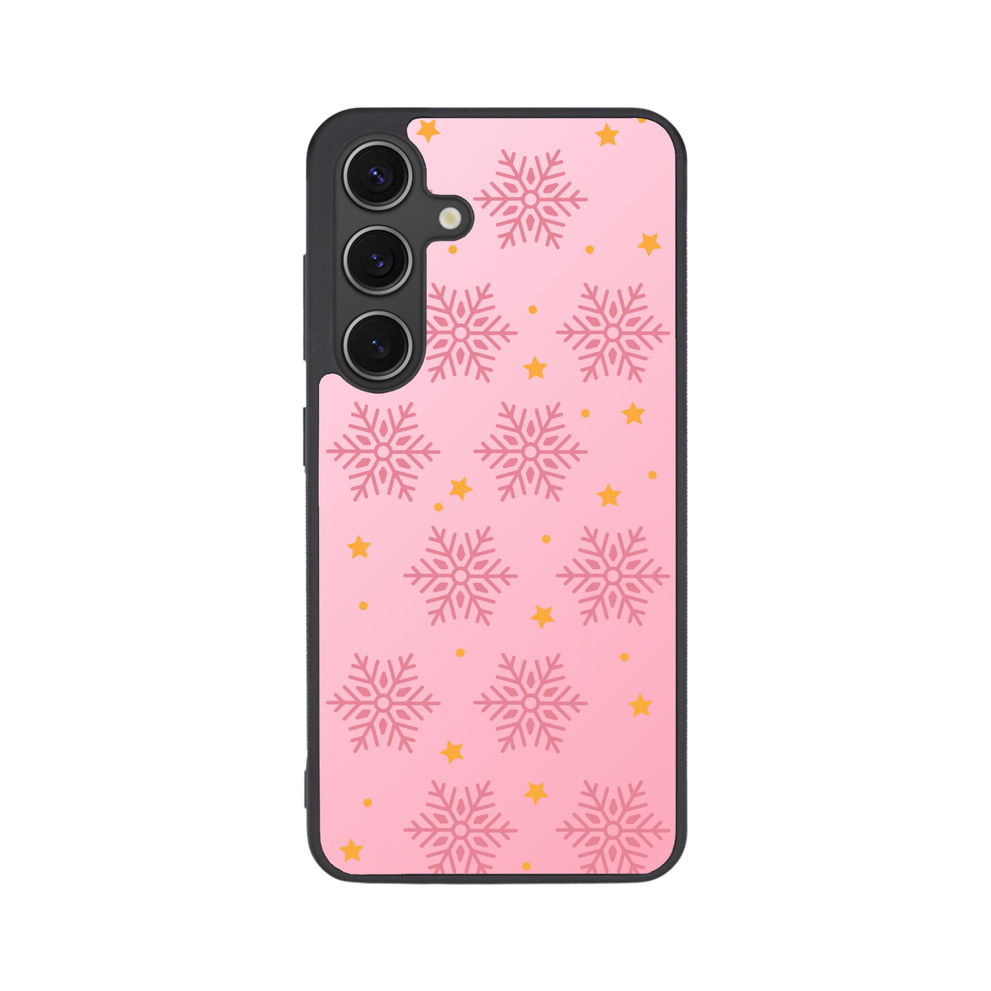 Pink Snowflake Flex Phone Case