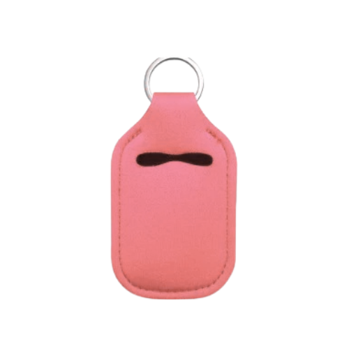 Solid Color Hand Sanitizer Keychain